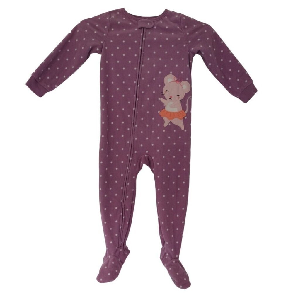 CARTER'S, sleeping game, violet color with white balls, for girls, size 3T/3A